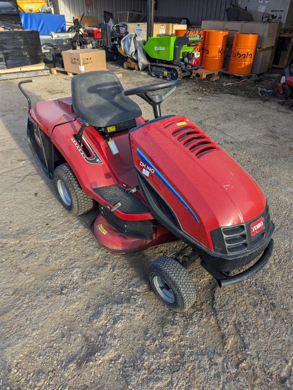 used-toro-74560-petrol-ride-on-mower;-collector-mower-with-hst-drive